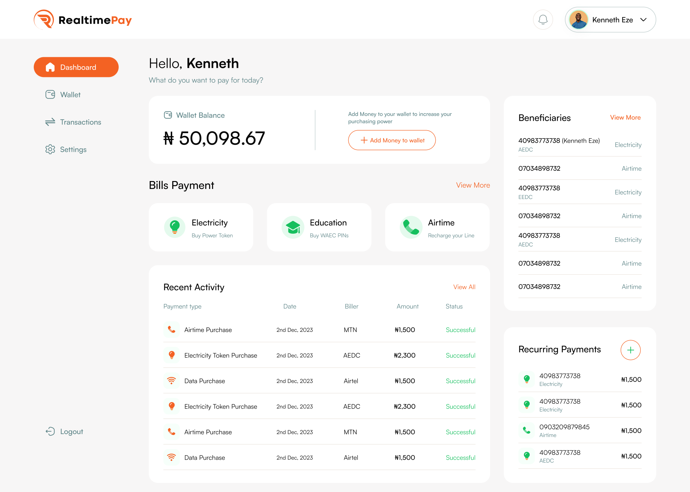RealtimePay Page 4